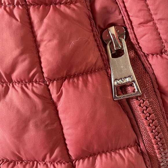 DKNY Faux Fur Lined Hooded Puffer Coat - Picture 3 of 10